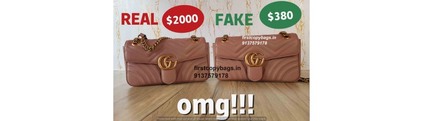 REAL GUCCI VS SUPER FAKE GUCCI BAG COMPARISON