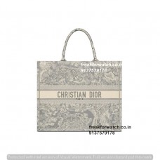 Christian Dior Toile de Jouy Reverse Super Fake Book Tote Bags| Full Hand Embroidery On The Bag Like The Actual One