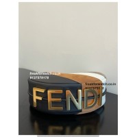 Fendi Super Fake Fendigraphy Bags |Leather Beige and Brown Inlay