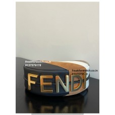 Fendi Super Fake Fendigraphy Bags |Leather Beige and Brown Inlay