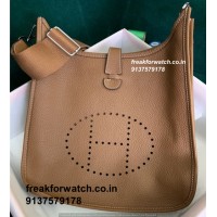 Hermes Evelyne Super Fake Bags |Genuine Clemence Leather