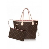 LV Neverfull Super Fake Bag MM Monogram Canvas |Genuine Leather Ref. M50366