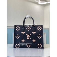 LV OnTheGo MM Super Fake Bag | Original Leather