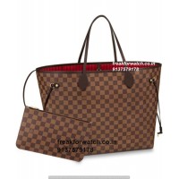 Louis Vuitton Damier Ebene Super Fake Bag | Neverfull GM Genuine Leather Ref. N41357 