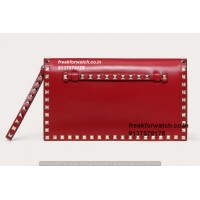 Valentino Super Fake Clutch |Medium Genuine Calfskin Leather