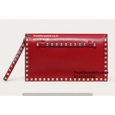 Valentino Super Fake Clutch |Medium Genuine Calfskin Leather